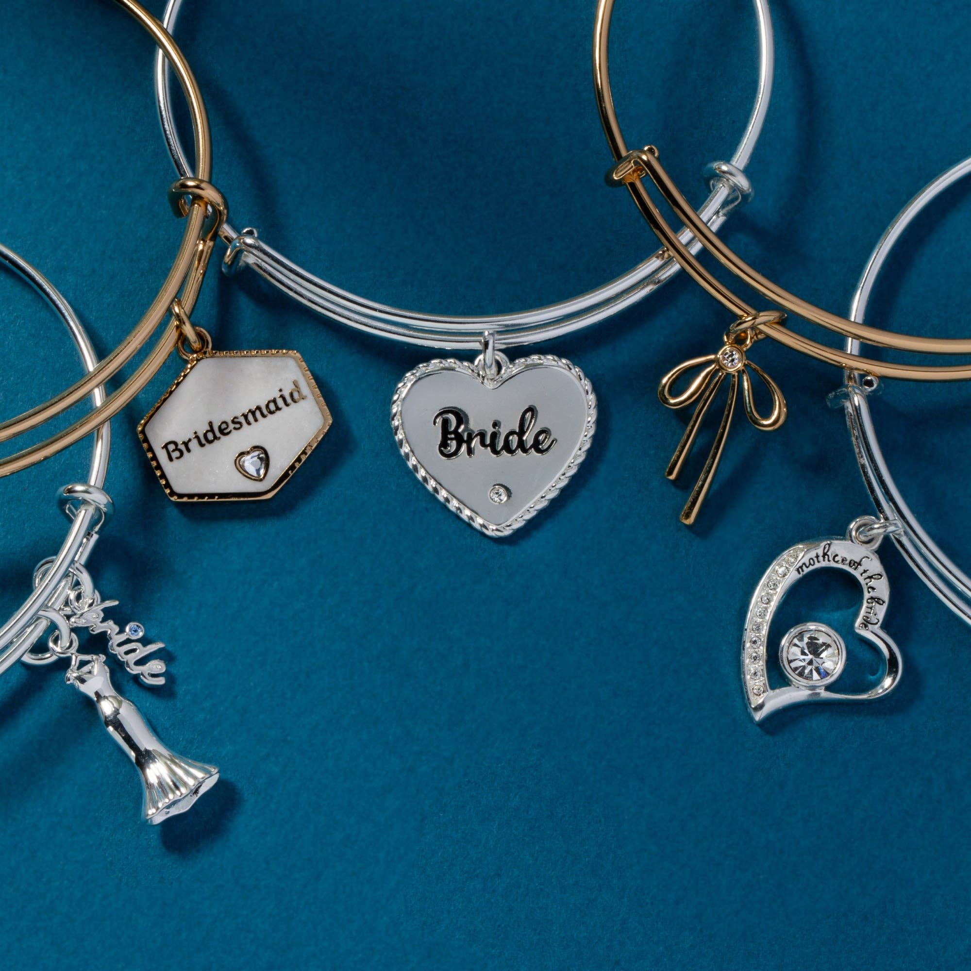 Bridal Gown Charm Bangle