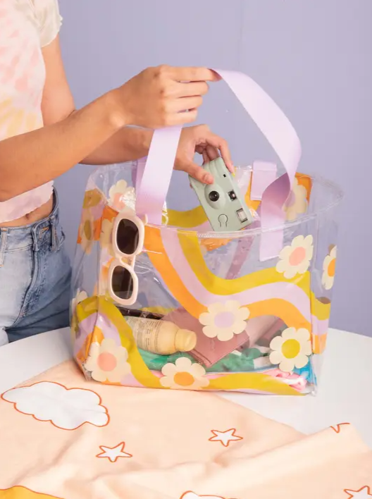 Medium Wavy Daisy Tote