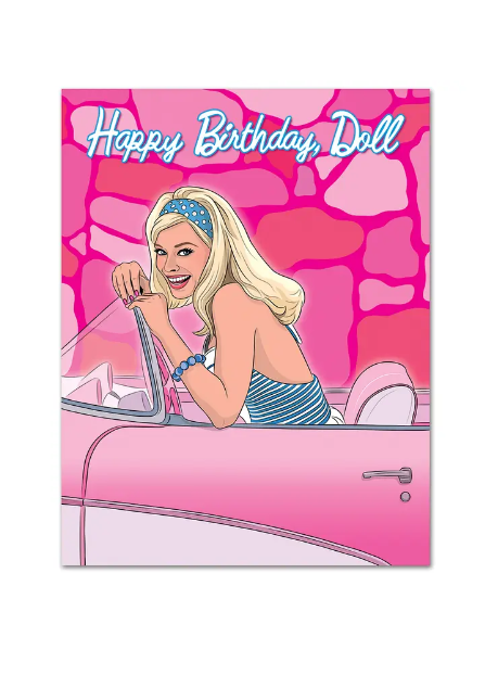Happy birthday barbie card best sale