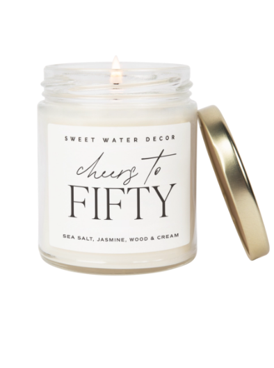Cheers to Fifty Candle Cheers to Fifty Candle