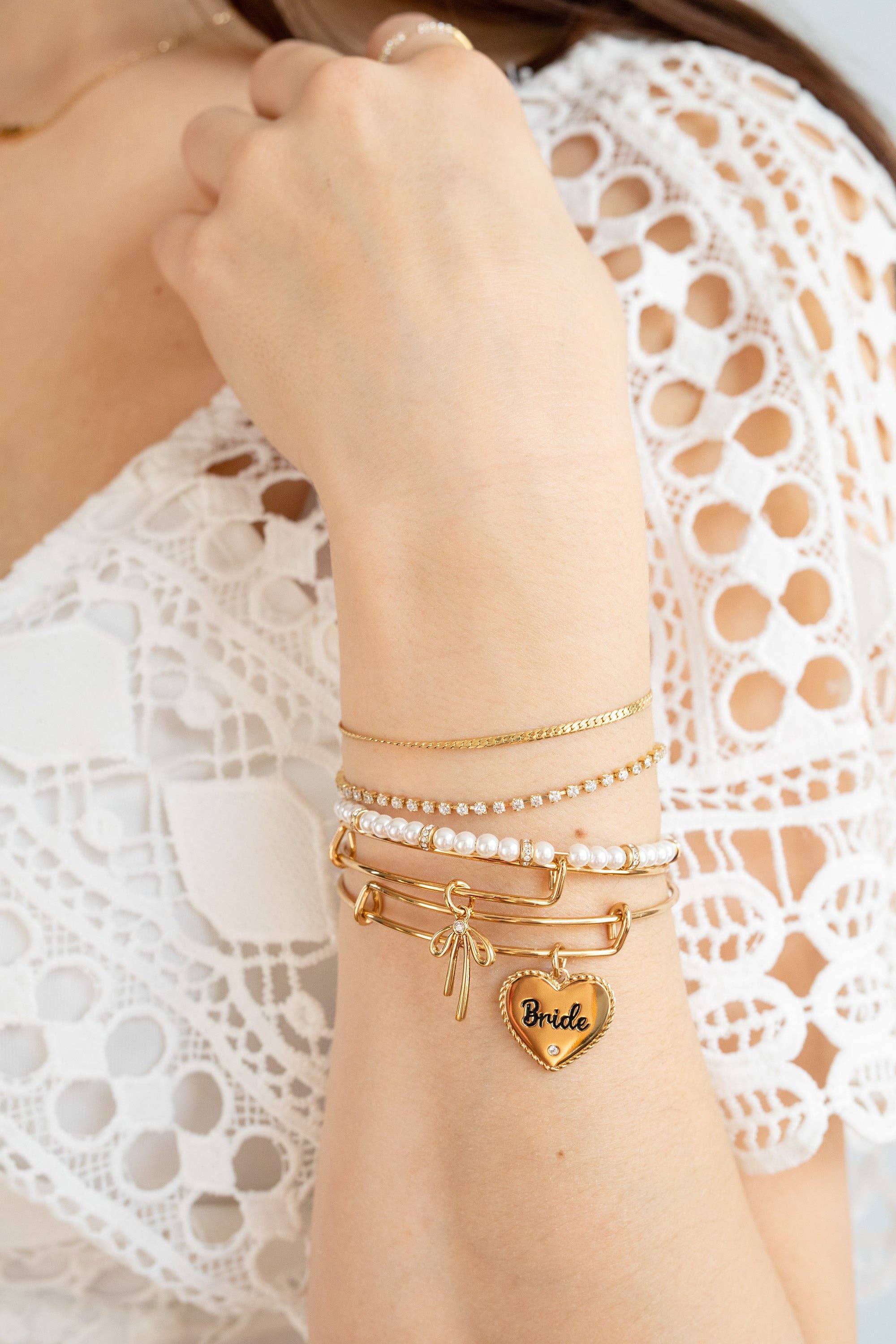 Bride Heart Bangle