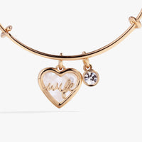 Pearl Wife Heart Bangle