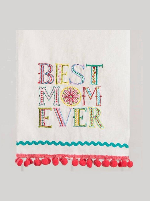 Best Mom Ever Linen Towel Best Mom Ever Linen Towel