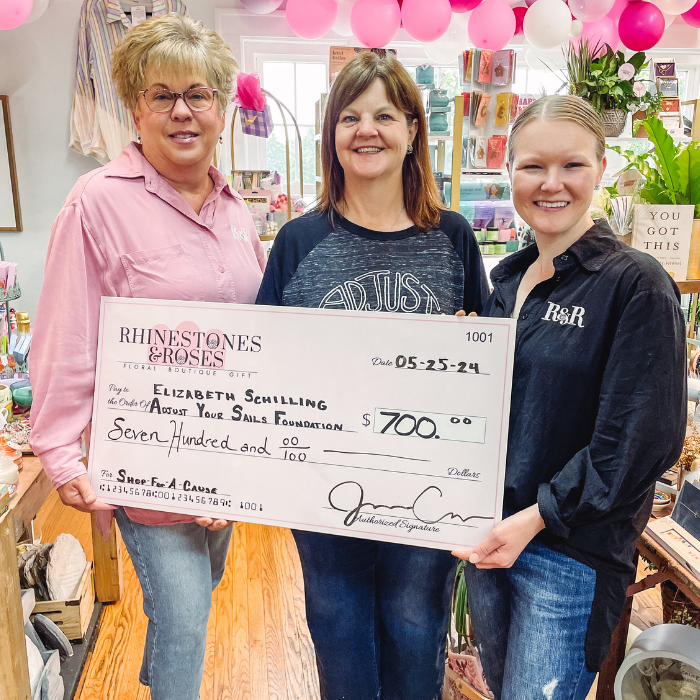 Our Donation to the Adjust Your Sails Foundation