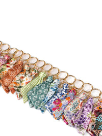 Floral Satin Keychain