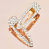 Rhinestone Large Hair Clip Gold