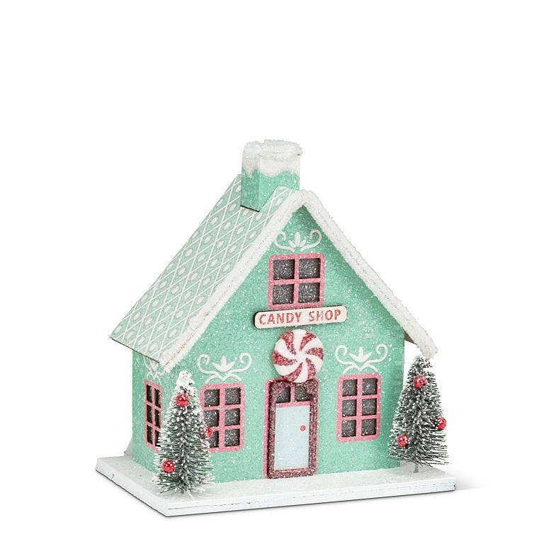 Lighted Peppermint Candy Shop