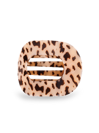 Round Flat Hair Clip | Medium | Blonde Tortoise