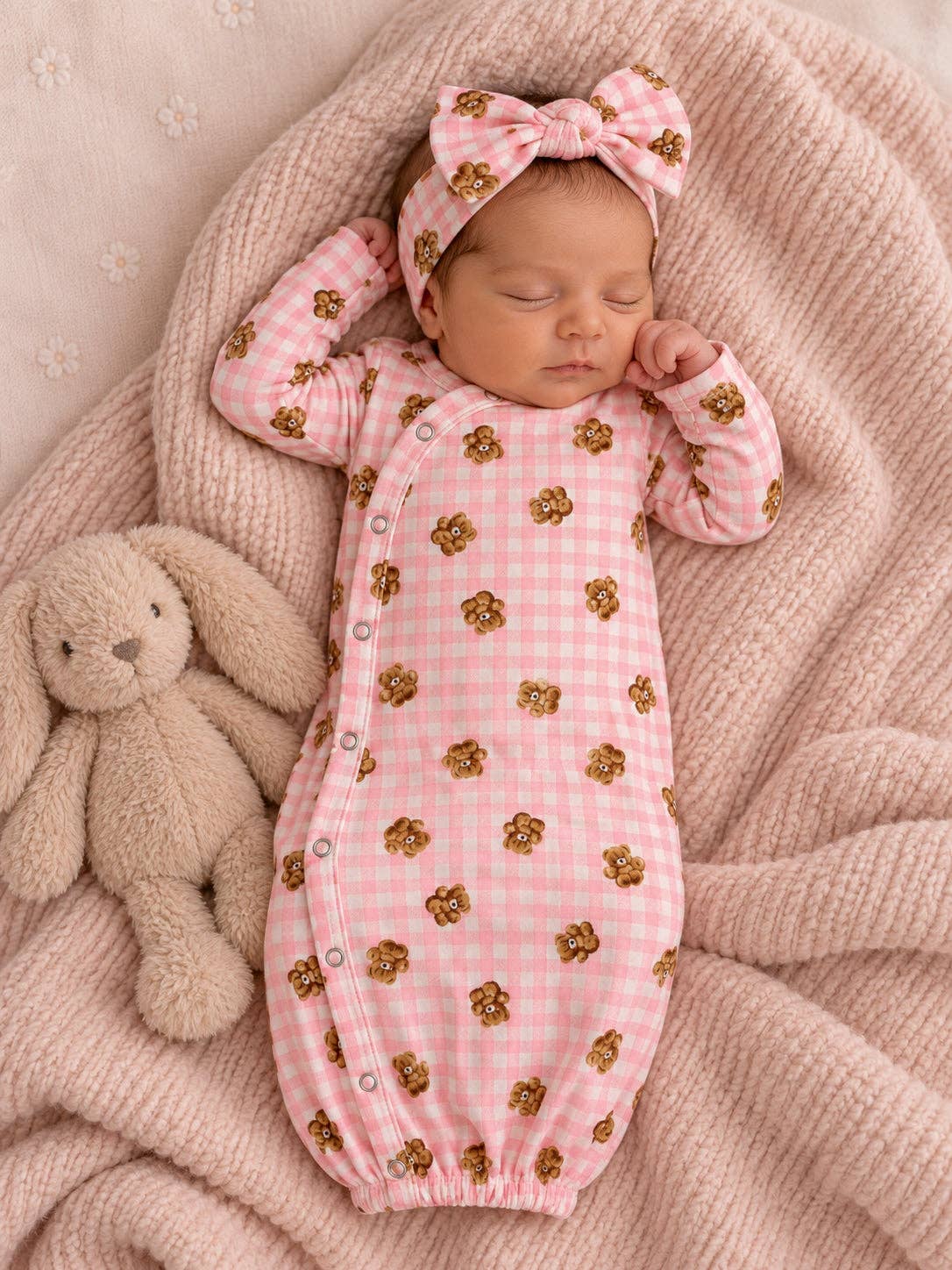 Pink Teddy Picnic Gown
