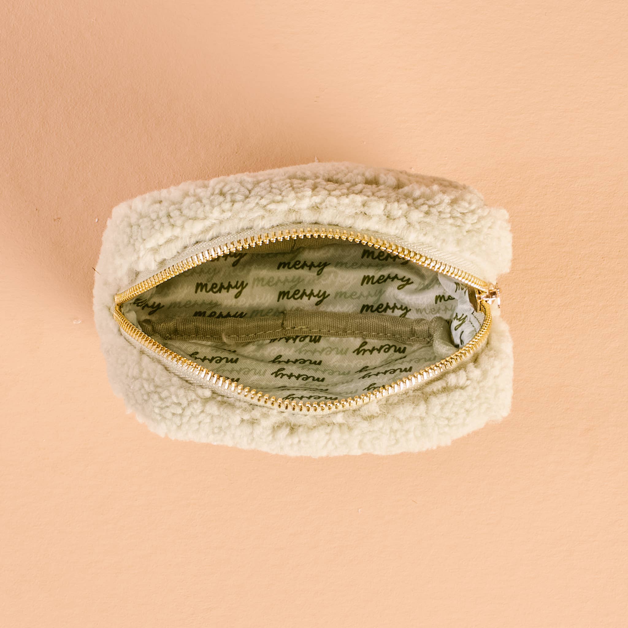 Teddy Green Bow Pouch