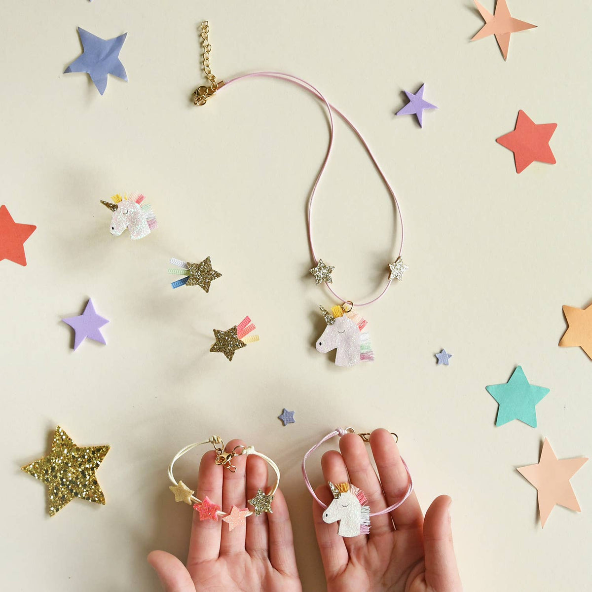 Rainbow Unicorn Bracelet Set