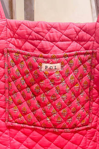 Floral Quilted Tote