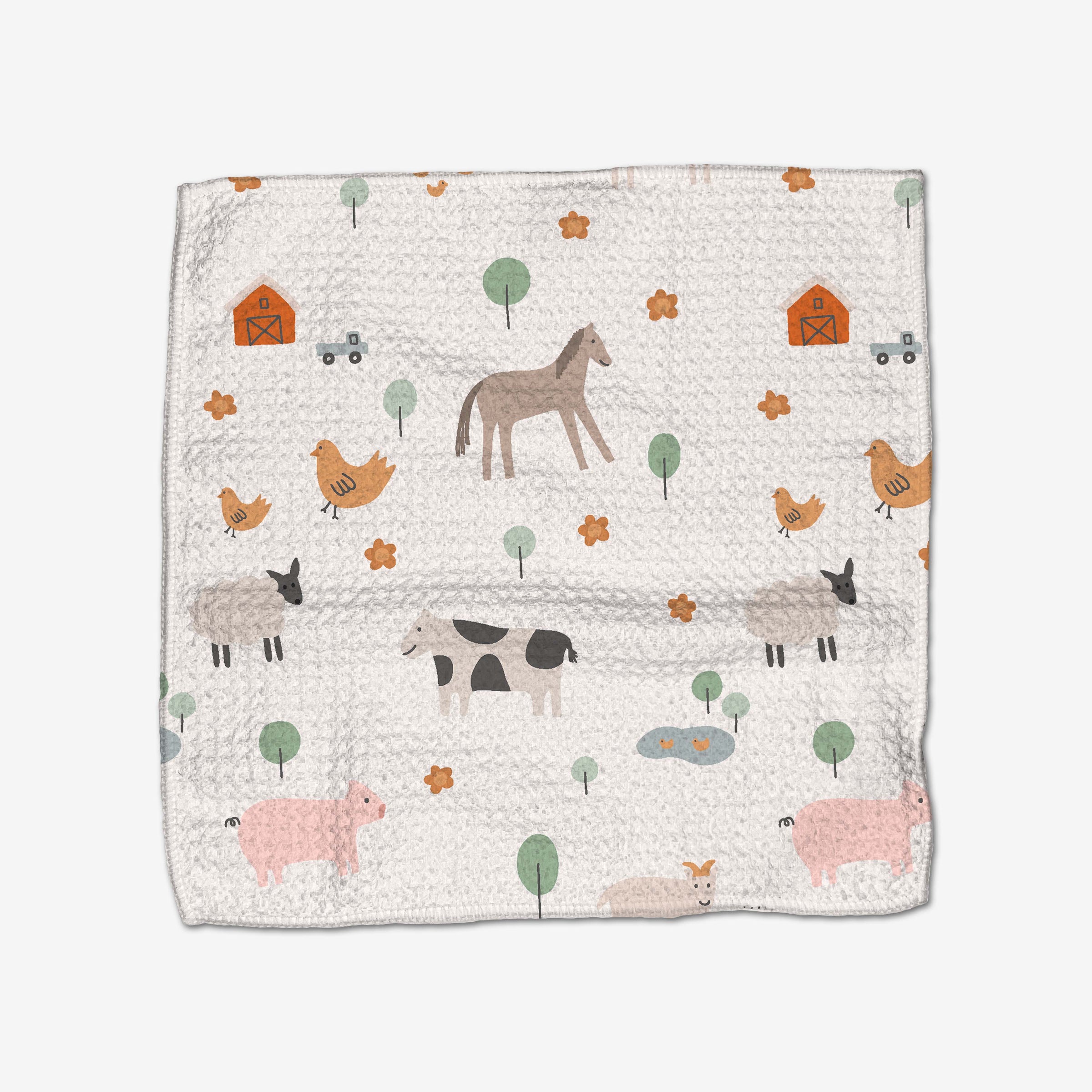 Farm Animal Dishcloth Set