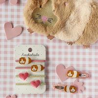 Glenda Guinea Pig Hair Clips