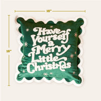 Merry Little Christmas Throw Pillow