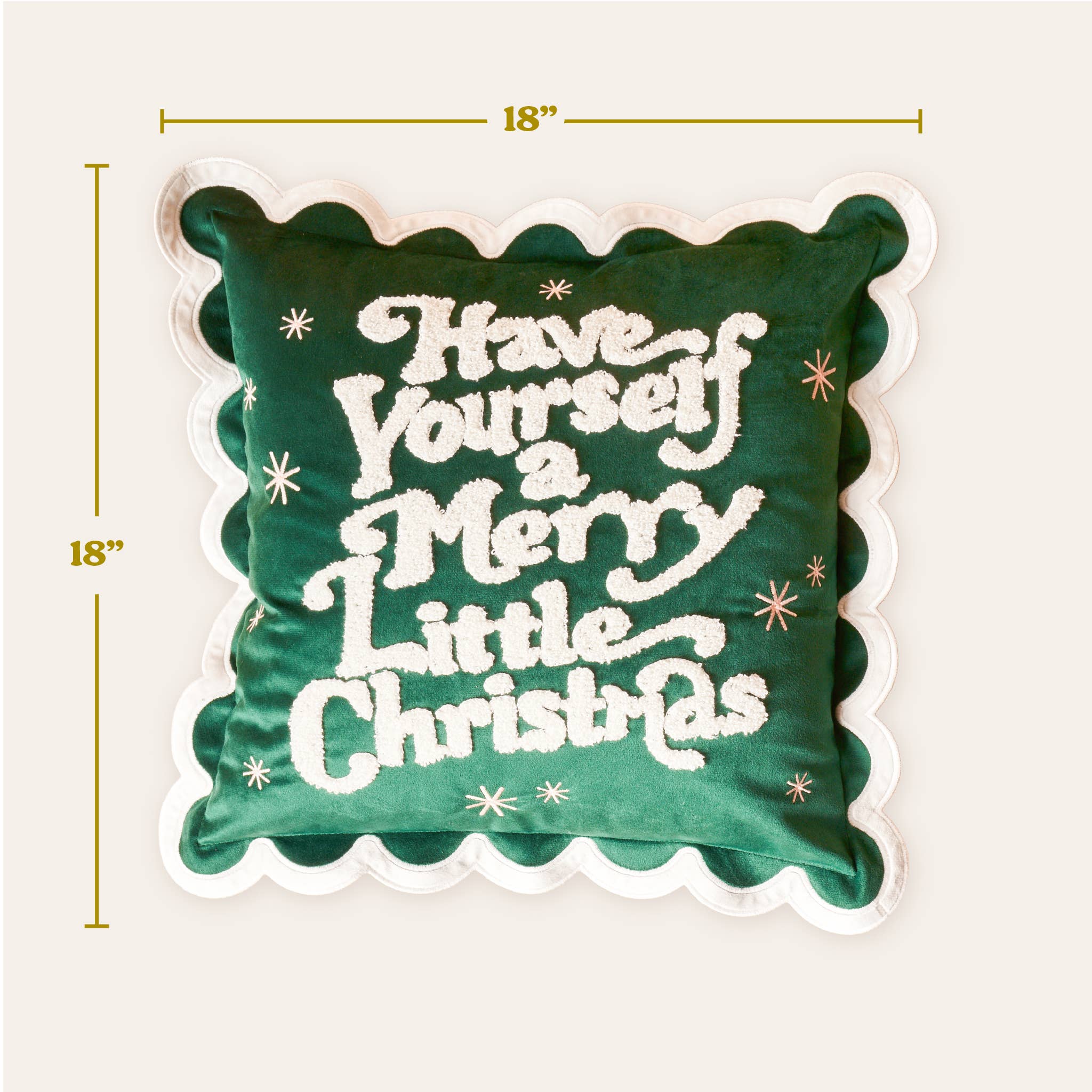 Merry Little Christmas Throw Pillow