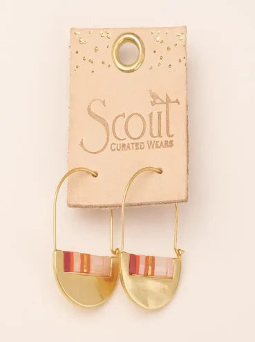Crescent Pink Earrings