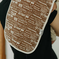 Football Burp Cloths