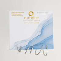 Waterproof Classic Hoop Earring Trio