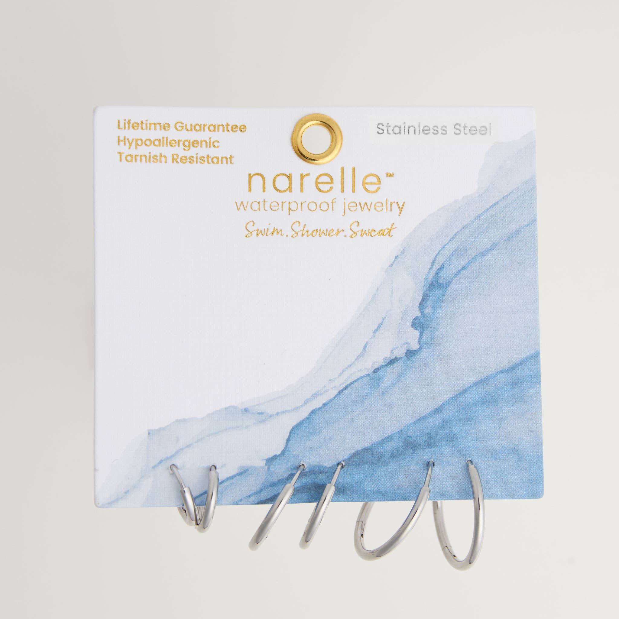 Waterproof Classic Hoop Earring Trio