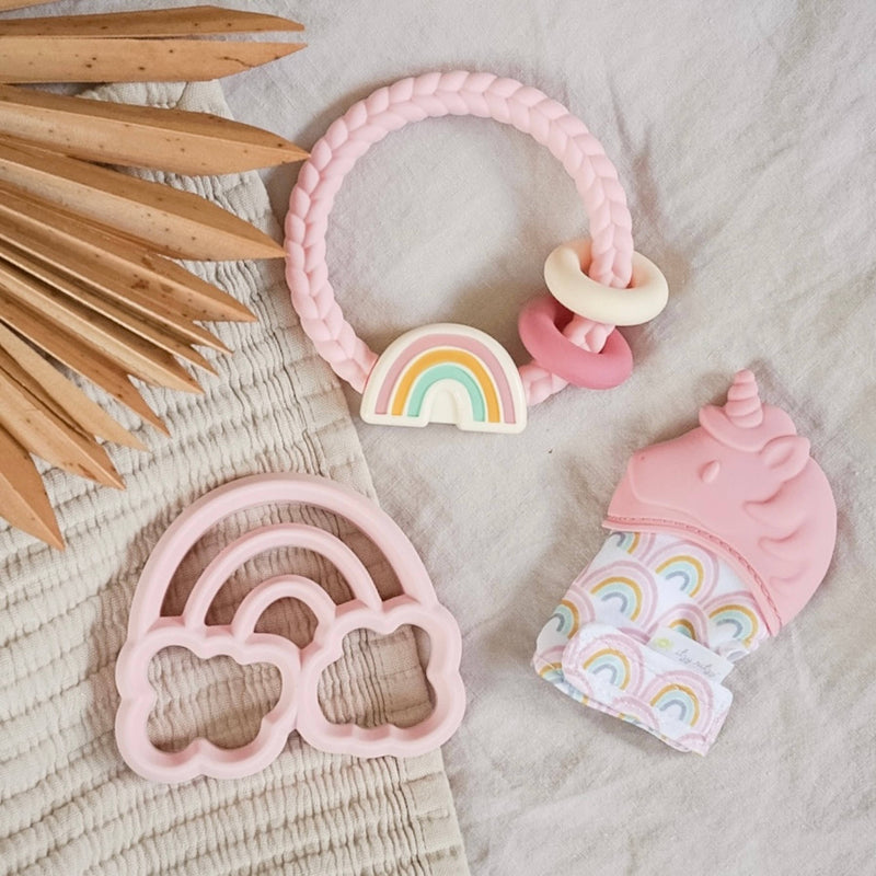 Bow Teething Mitt