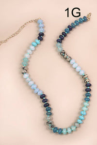NATURAL AGATE GLASS Necklace