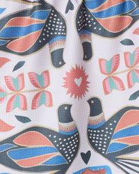 Scandi Lovebirds Tea Towel