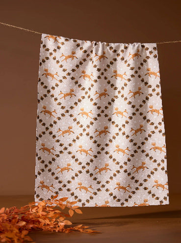 Foxes and Twinkles Tea Towel