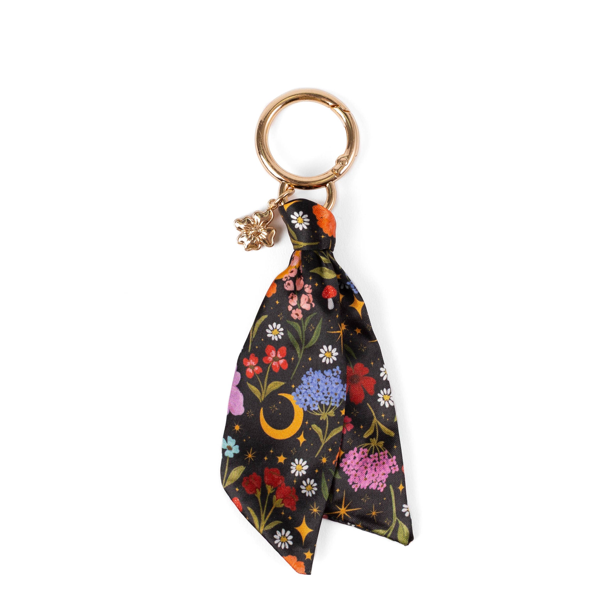 Floral Satin Keychain