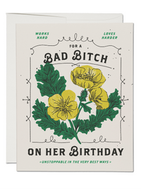 Baddie Birthday Card