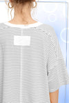 Drop Shoulder Striped Top