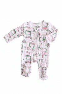 Birdie Babes Ruffle Zipper Footie