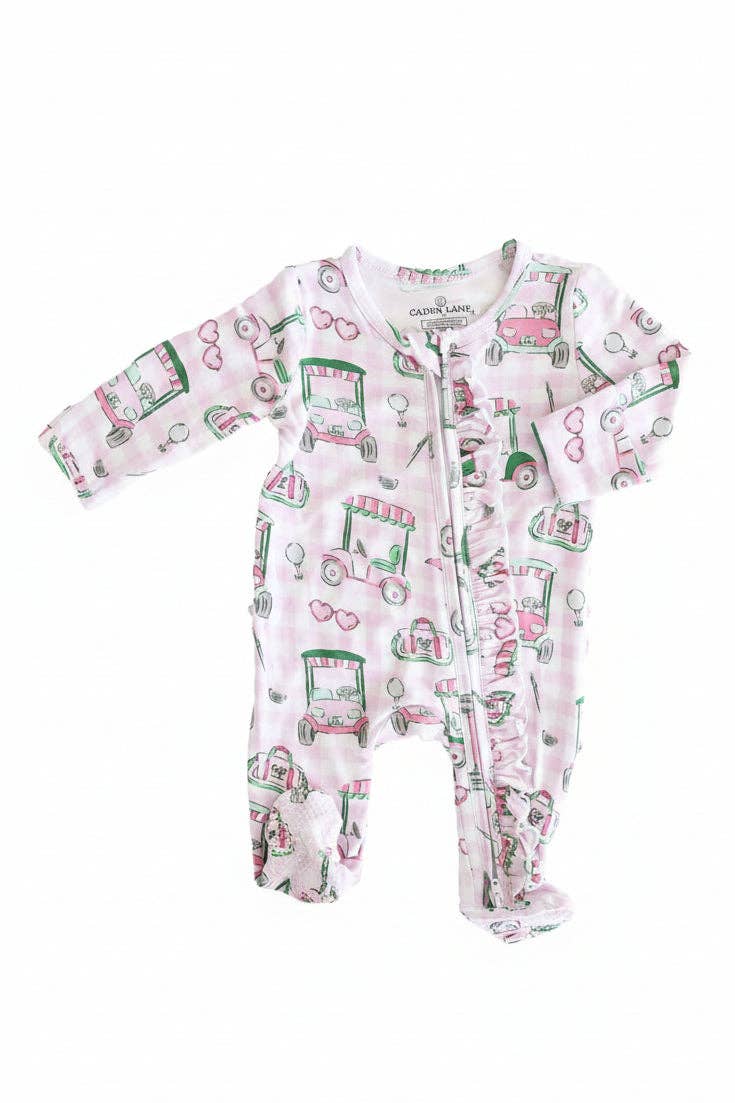 Birdie Babes Ruffle Zipper Footie