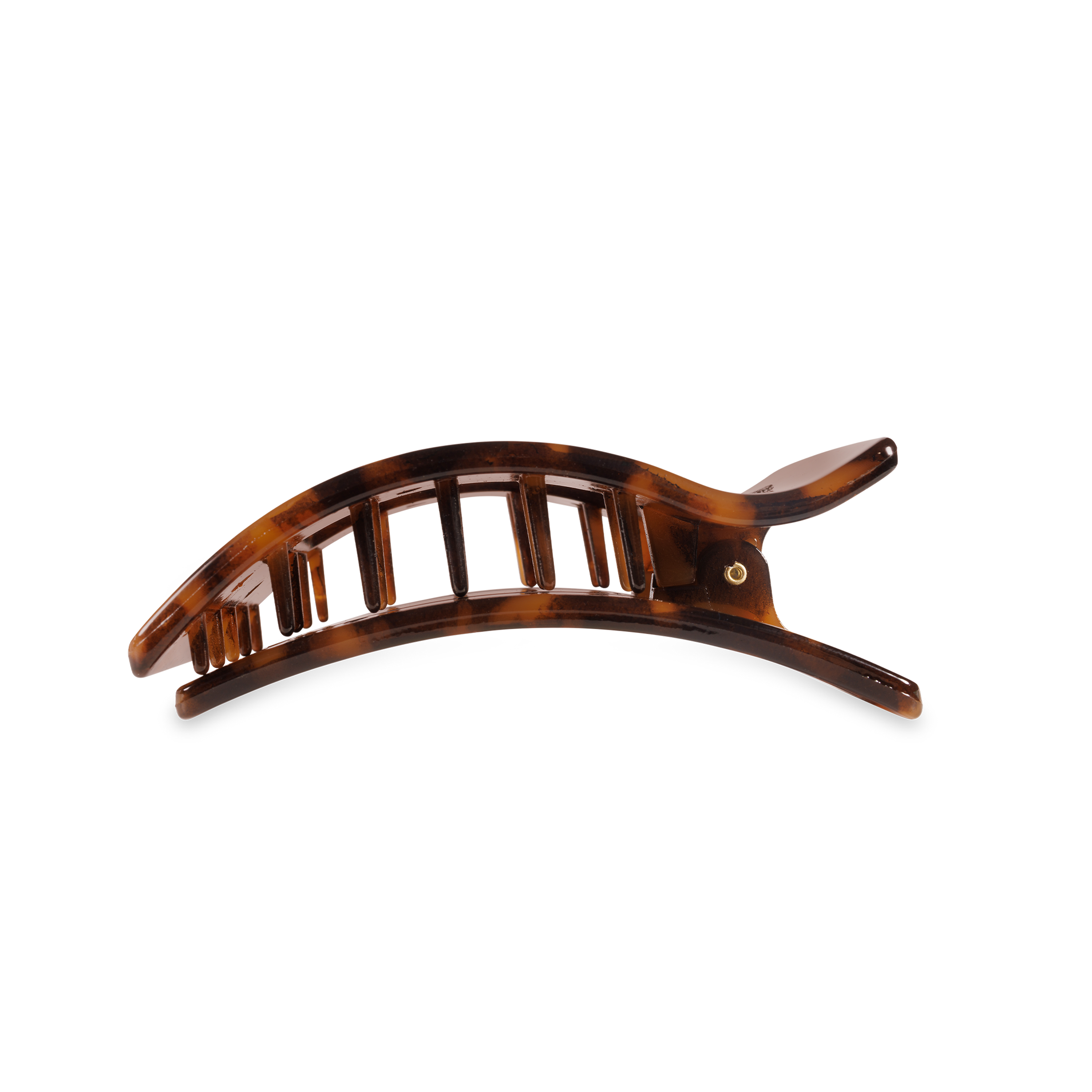 Flat Rectangle Hair Clip | Medium | Tortoise