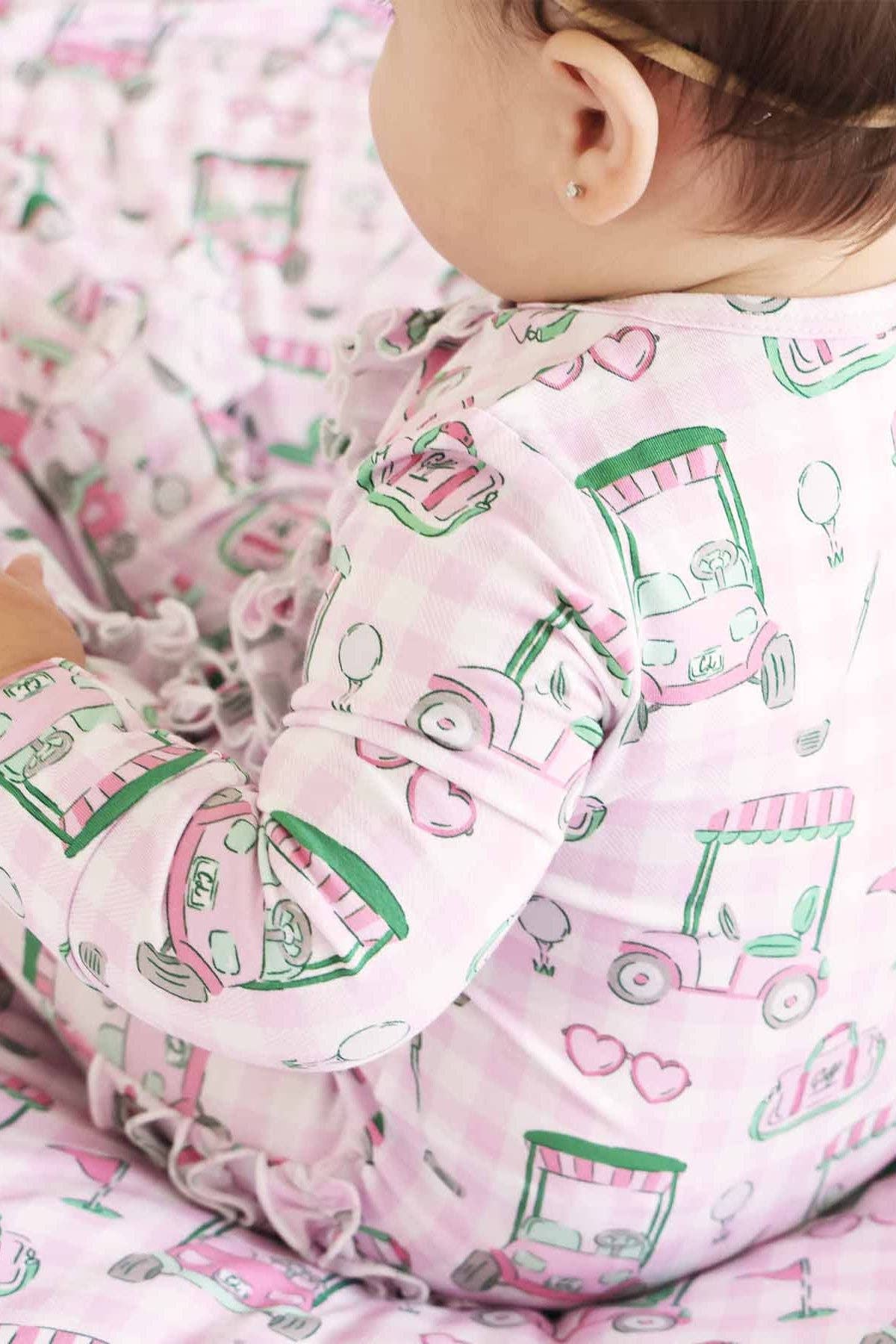 Birdie Babes Ruffle Zipper Footie