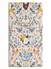 Chickens  & Flowers Stitched Notebook