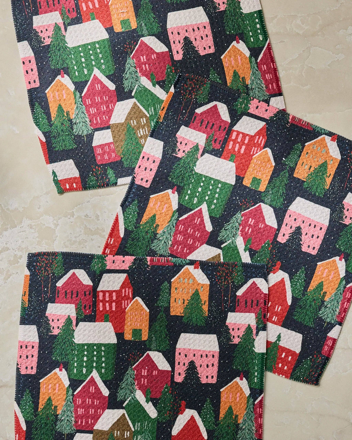 Alpine Village Dishcloth Set