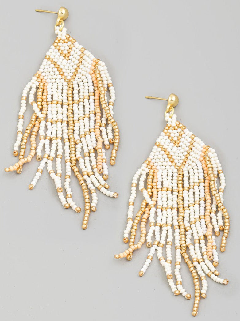 Golden Fringe Earrings