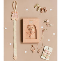 Linen Mini Bow Clips