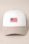 Embroidered American Flag Hat