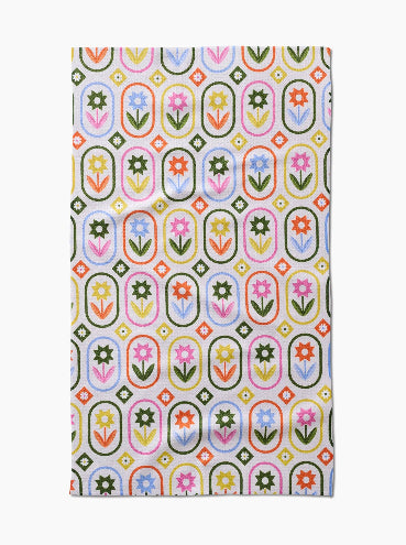 Petal Patchwork Tea Towel