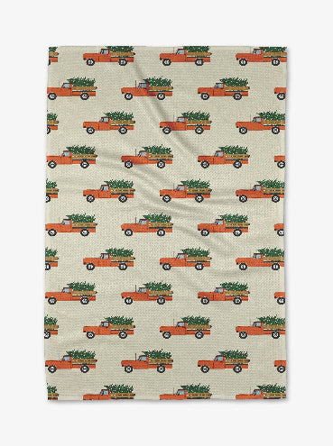 Christmas Ride Tea Towel
