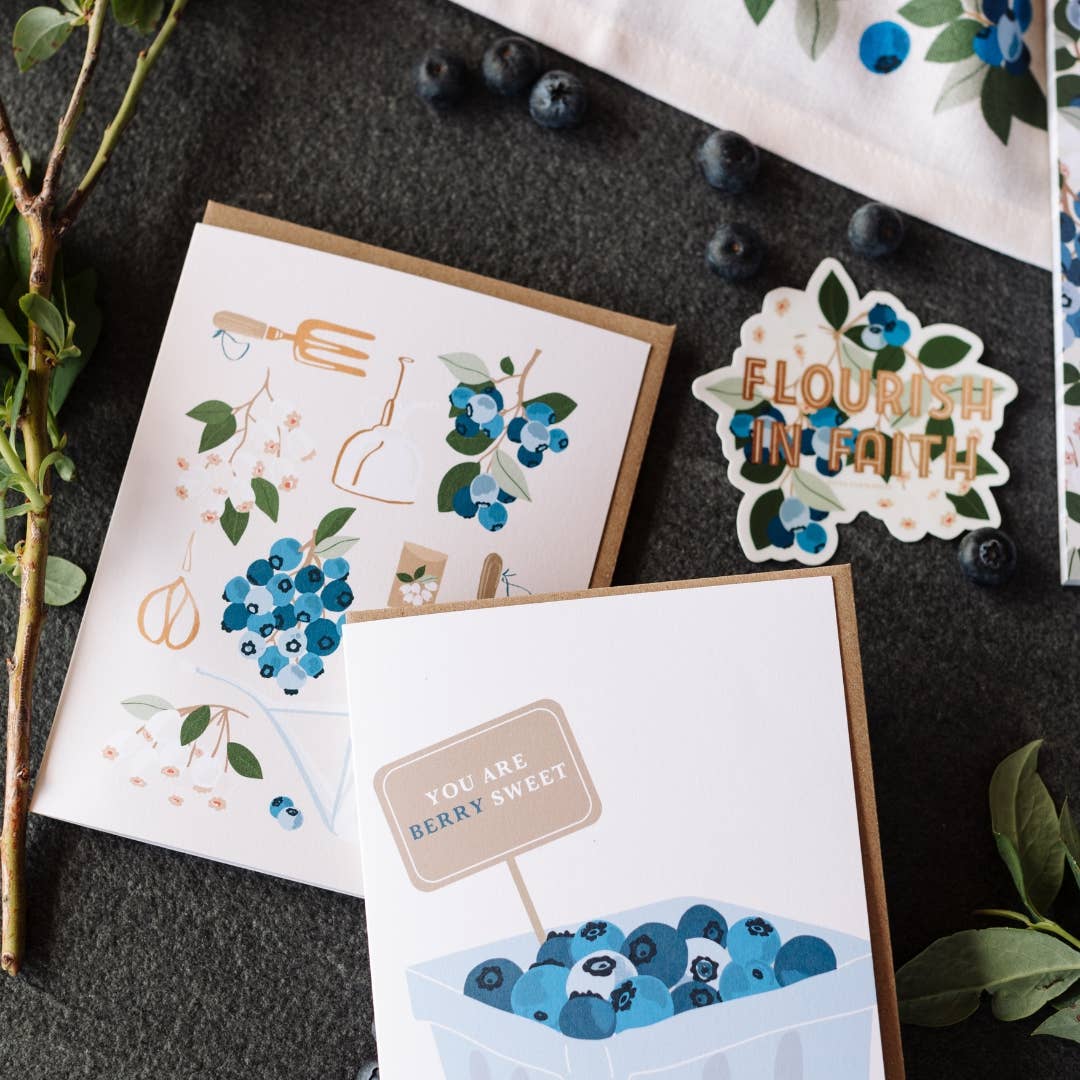 You are Berry Sweet Blueberry Card