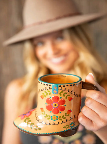Folk Boot Mug