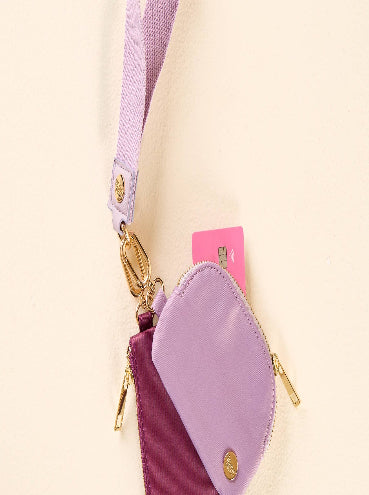 Dynamic Duo Pouch Wristlet-Lilac