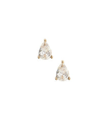 Paige Pear Gold Studs