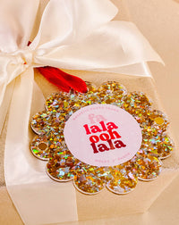 Gold Glitter Picture Frame Ornament