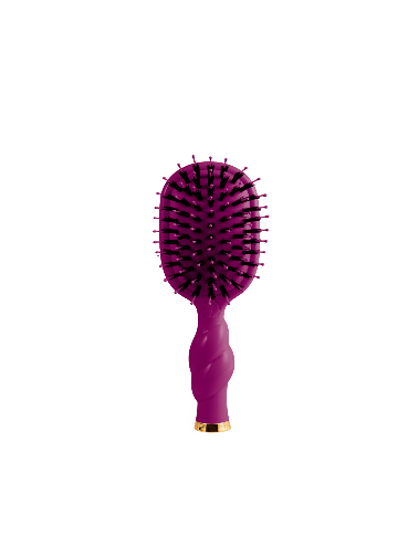 Mini Boar Bristle Hair Brush - Mulberry