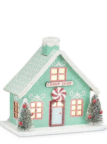 Lighted Peppermint Candy Shop