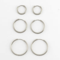 Waterproof Classic Hoop Earring Trio